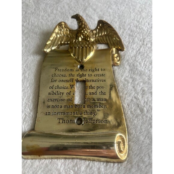 Vintage light switch cover - Thomas Jefferson - Picture 1 of 2